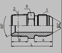 Adaptateurs hydrauliques droits de tuyau avec le service d'OEM de mâle de JIS et de fil masculin de BSPT