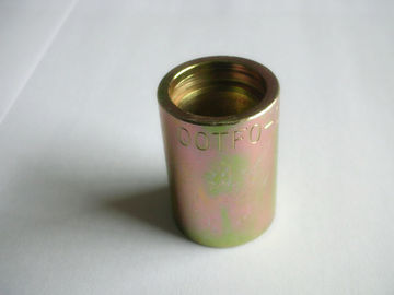Tuyau de téflon jaune en acier de SAE Hydraulic Fittings Ferrule For, douille hydraulique de tuyau