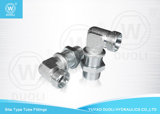 Type hydraulique adaptateur de morsure des syndicats de cloison étanche de montage de tube coude de 90 degrés